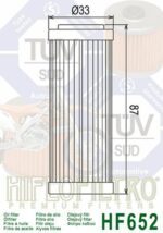 filtre à huile hiflofiltro hf652