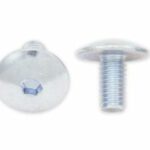 Vis tête bombée plate BOLT M6x1x12mm 10 pièces