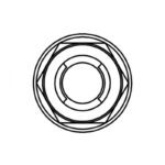 Ecrou Fuji à bride BOLT M6x1mm tête 10mm acier 10 pièces
