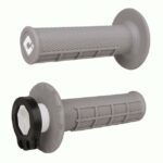 Revêtements ODI MX V2 Lock-On semi-gauffré Gris