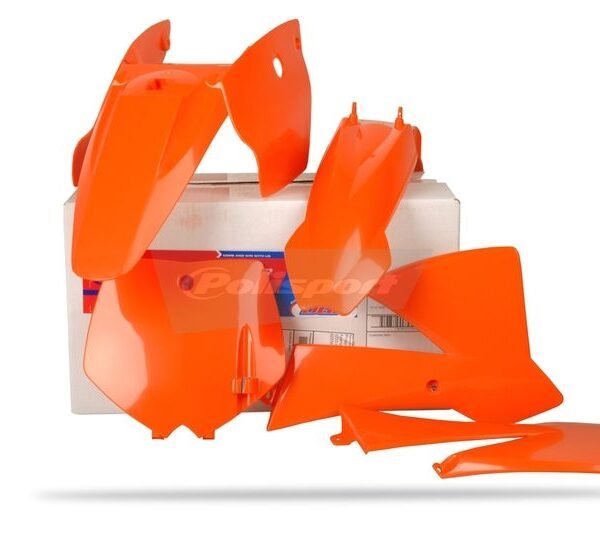 Kit plastique couleur origine KTM SX65 Polisport pour KTM 65SX 2002-2008