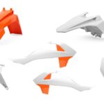 Kit plastique MX couleur origine KTM SX65 Polisport pour KTM SX65 2019