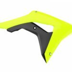 Ouïes de radiateur Polisport jaune fluo pour Honda CRF250R / CRF450R 2017-2018