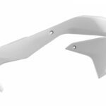 Ouïes de radiateur Polisport blanc pour Kawasaki KX450F 2006-2018