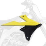 Ouïes de radiateur couleur origine (2018) jaune/noir Suzuki RM-Z450 Polisport