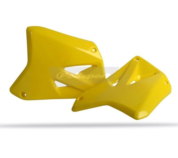 Ouïes de radiateur POLISPORT jaune Suzuki RM125/RM250