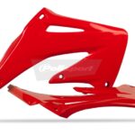 Ouïes de radiateur Polisport rouge pour Honda CRF450R 2002-2003
