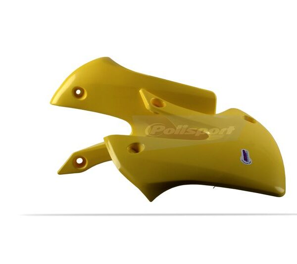 Ouïes de radiateur Polisport jaune pour Suzuki RM65 2003-2005