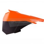 Caches boîte à air couleur origine 13-14 orange/noir KTM SX85 Polisport pour KTM SX85 2013-2014
