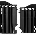 Cache radiateur Polisport noir pour Kawasaki KX250F 2013-2016