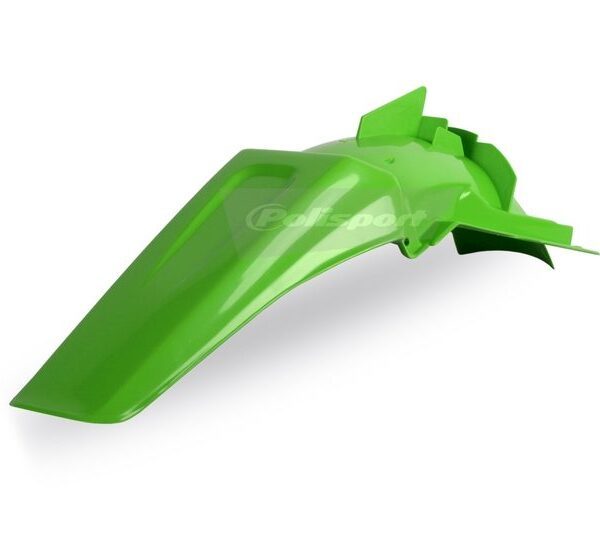 Garde-boue arrière Polisport vert pour Kawasaki KX125 2000-2008