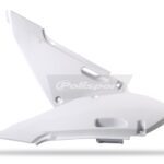 Plaques latérales - couleur origine Polisport blanc pour Kawasaki KX65 2000-2025