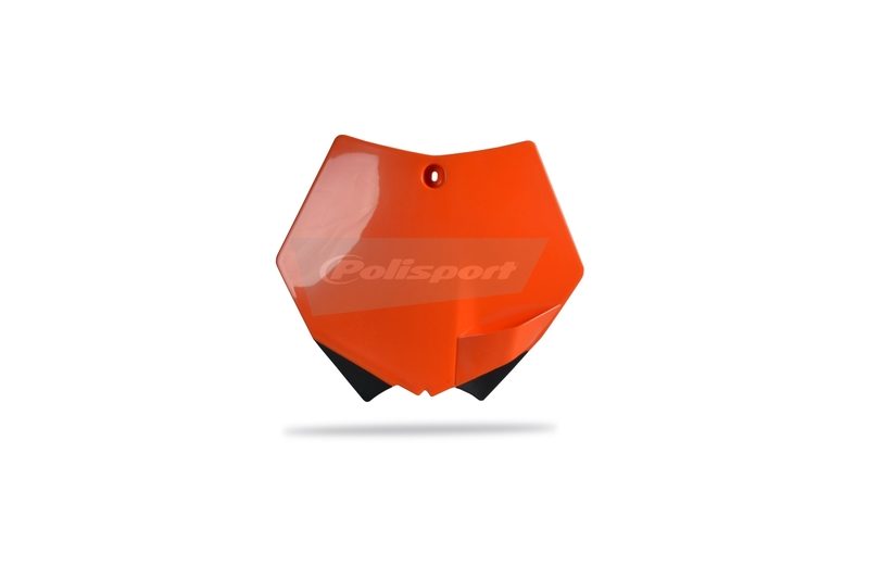 1086653001-1-800Wx800H.jpeg Plaque numéro frontale Polisport orange pour KTM SX-F250 / SX-F350 / SX-F450 2007 – Image 1