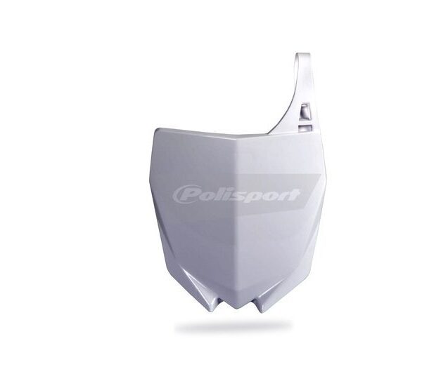 Plaque numéro frontale Polisport blanc pour Yamaha YZ250FX 2015-2019