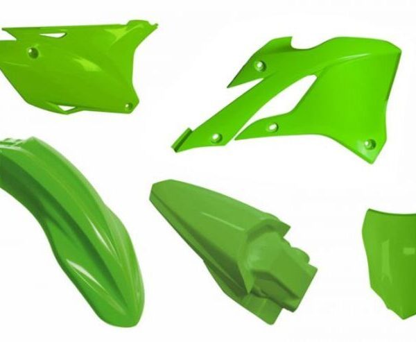 Kit plastiques Racetech - couleur origine (22) Kawasaki KX85/112