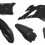 Kit plastiques Racetech - noir Kawasaki KX85/112