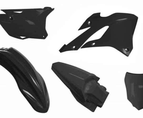 Kit plastiques Racetech - noir Kawasaki KX85/112