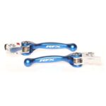 Ensemble de leviers retournables forgés RFX Race - Bleu - Husqvarna/TM/Husaberg
