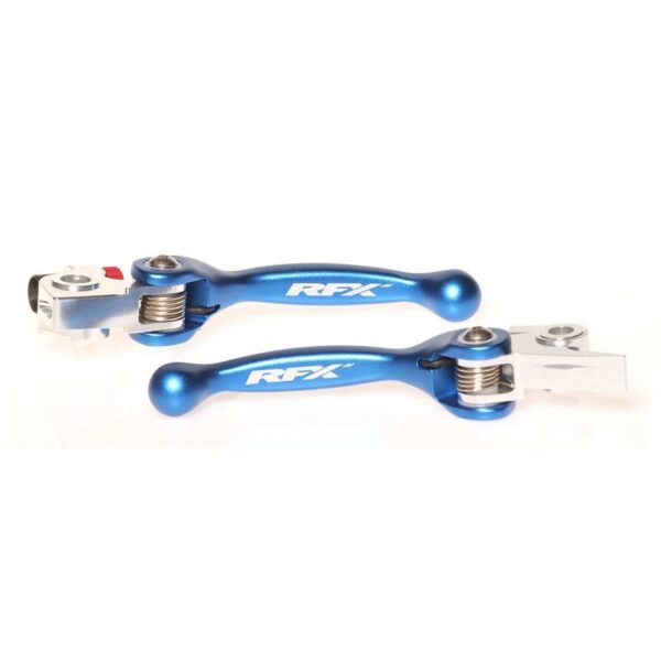 Ensemble de leviers retournables forgés RFX Race - Bleu - Husqvarna/TM/Husaberg