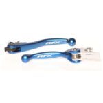 Ensemble de leviers retournables forgés RFX Race - Bleu - Husqvarna