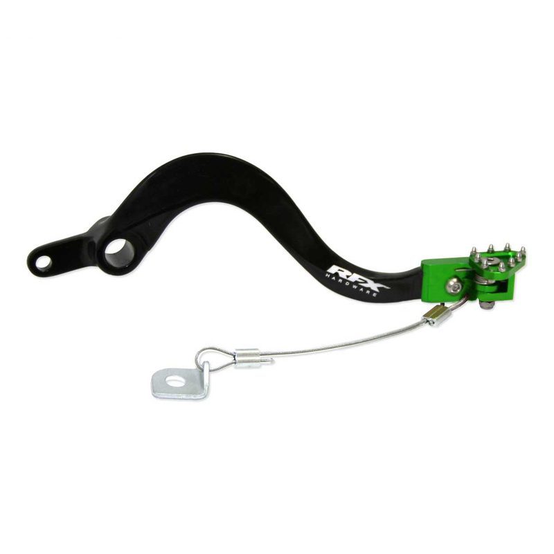800Wx800H-1110822001-1.jpg Pédale de frein arrière RFX Pro FT/Vert) - Kawasaki KXF250 - Noir - Suzuki – Image 1