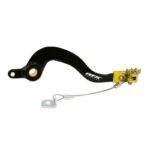 Pédale de frein arrière RFX Pro FT/Jaune) - Suzuki RMZ250 - Noir