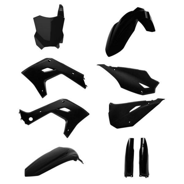 kit plastique restyling,kit plastique restyling polisport noir pour kawasaki kx 2003-2008