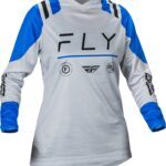Maillot femme FLY RACING F-16 - Arctic Grey/bleu