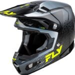 Casque FLY RACING Formula S Carbon Protocol - noir carbone/gris/Hi-Vis