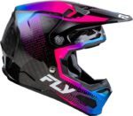 Casque FLY RACING Formula S Carbon Protocol - noir carbone/bleu/rose – Image 4