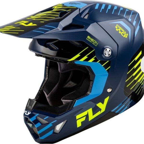 Casque FLY RACING Formula CP Slice - Navy/Hi-Vis/blanc