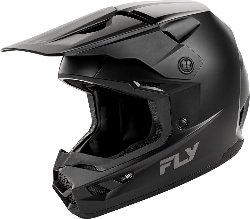 800Wx800H-8009386001-1.jpg Casque enfant FLY RACING Kinetic Solid - noir mat – Image 1