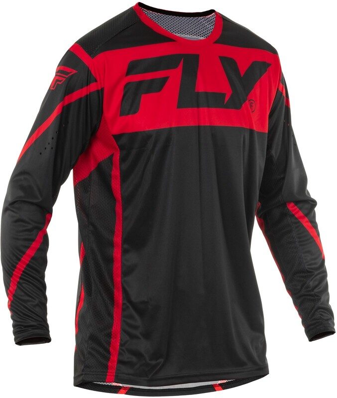 800Wx800H-8009398006-1.jpg Maillot FLY RACING Lite - noir/rouge – Image 1