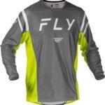 Maillot FLY RACING Kinetic Mesh - gris/jaune