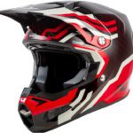 Casque FLY RACING Formula S Carbon Byte - Red Carbon/gris