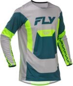Maillot FLY RACING Lite - gris/Lime/Teal