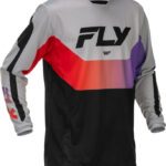 Maillot FLY RACING Kinetic - gris/rouge/violet/noir