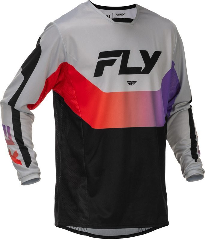 800Wx800H-8009746016-1.jpg Maillot FLY RACING Kinetic - gris/rouge/violet/noir – Image 1
