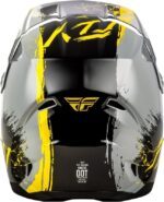 Casque enfant FLY RACING Kinetic Drip - gris/noir/jaune – Image 2