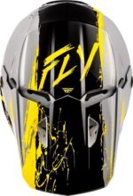 Casque enfant FLY RACING Kinetic Drip - gris/noir/jaune – Image 3