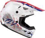 Casque enfant FLY RACING Kinetic Drip - rouge/blanc/bleu – Image 2