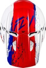 Casque enfant FLY RACING Kinetic Drip - rouge/blanc/bleu – Image 4