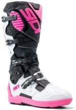 bottes sidi crossfire 3 srs noir / blanc / rose
