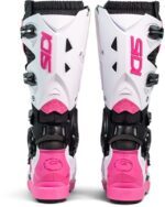 bottes sidi crossfire 3 srs noir / blanc / rose