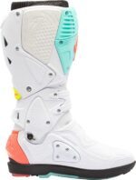 bottes sidi crossfire 3 srs blanc/mint/coral