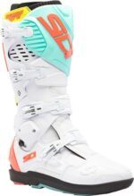 bottes sidi crossfire 3 srs blanc/mint/coral