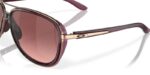 lunettes de soleil oakley split time brown tortoise verres prizm rose gold polarized