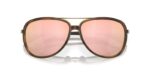 lunettes de soleil oakley split time brown tortoise verres prizm brown gradient