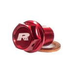 bouchon de vidange aimanté rfx [m12 x 12 mm x 1,50] rouge
