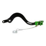 pédale de frein arrière rfx pro ft (noir/vert) kawasaki kxf250